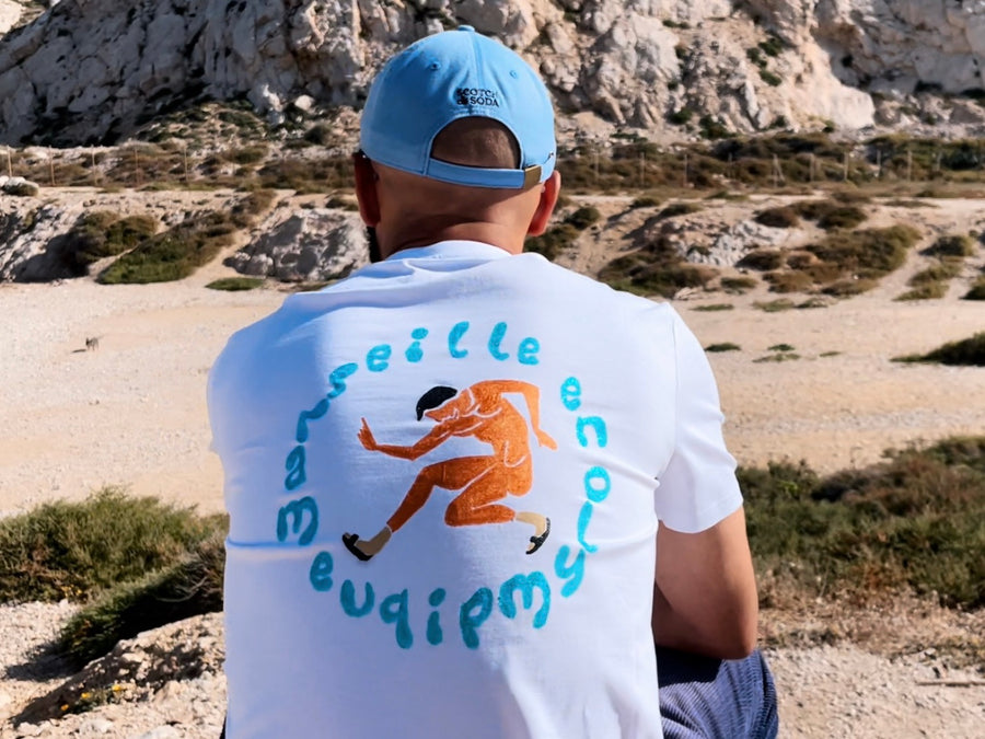 Marseille en Olympique - Claquettes chaussettes