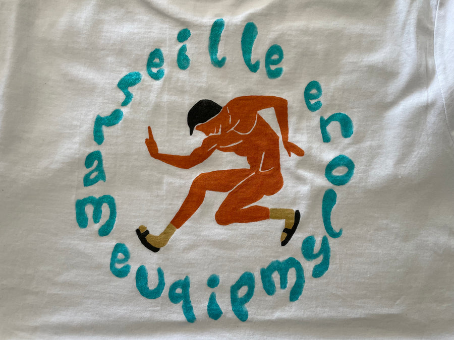 Marseille en Olympique - Claquettes chaussettes