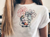 frida khalo broderie main handmade embroidery unisex tshirt france