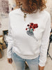 roland garros version coquelicot raquette de tennis 2021 broderie unisexe pull blanc made in marseille fabrique en france lafrenchpique
