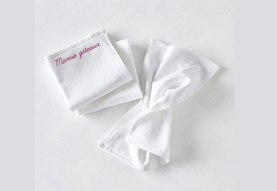 mouchoirs tissu de poche vegan 100% made in france personnalisation et broderie sur mesure