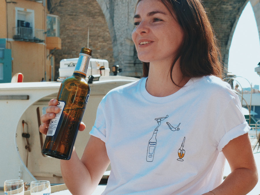 t-shirt brode lafrenchpique made in france unisexe consommer local 