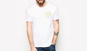 summer is coming butt white unisex t-shirt broderie main fabrique en france