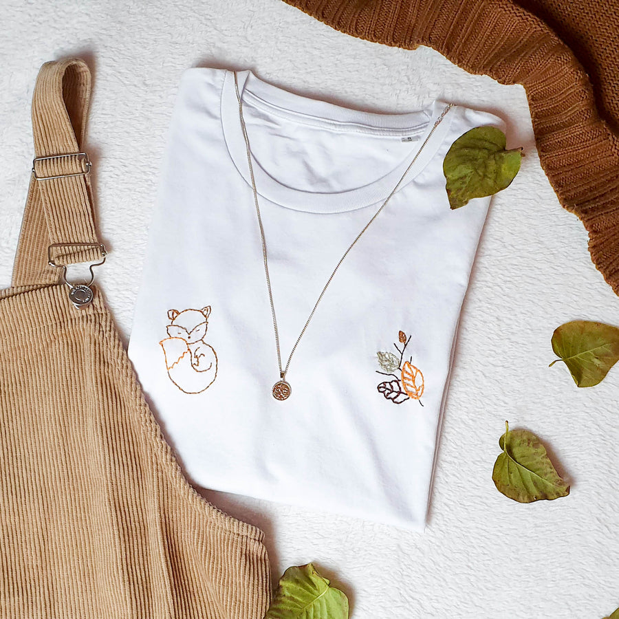 TITS UP x LA FRENCH PIQUE ! t-shirt d'automne broderie main fabrique en france ! cancer du sein 