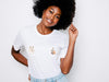 TITS UP x LA FRENCH PIQUE ! t-shirt d'automne broderie main fabrique en france ! cancer du sein 