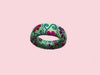 bracelet en bois avec broderies fabrique en france couleur été 2020 cadeau lafrenchpique paris
