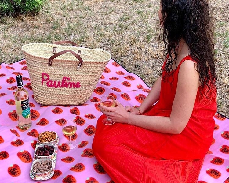 panier en osier et bambou cuir naturel à personnaliser fabrique en france