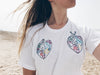 Sheina Szlamka illustration broderie main femme fabrique en france tshirt blanc
