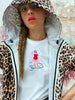 Il pleut il mouille, t-shirt unisexe blanc broderie française fabrique en france brodé en france les pieds dans l'eau maillot de bain éthique mode responsable bottes de pluie lafrenchpique