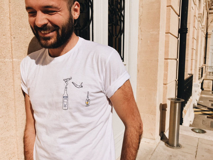 t-shirt brode lafrenchpique made in france unisexe consommer local 